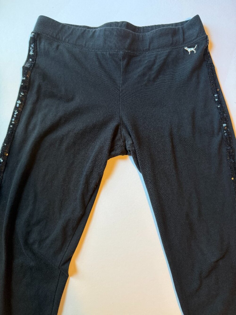 Victoria's Secret PINK black sequins leggings